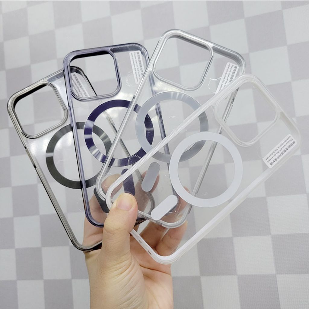 【格子底】I-Phone 15 pro磁吸+15 pro max 磁吸(藍紫)3