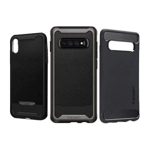 封面【SPIGEN】iPhone X MAX&三星S10&S10+碳纖維軍規保護殼 雙層防摔 超薄吸震手機殼 保護套