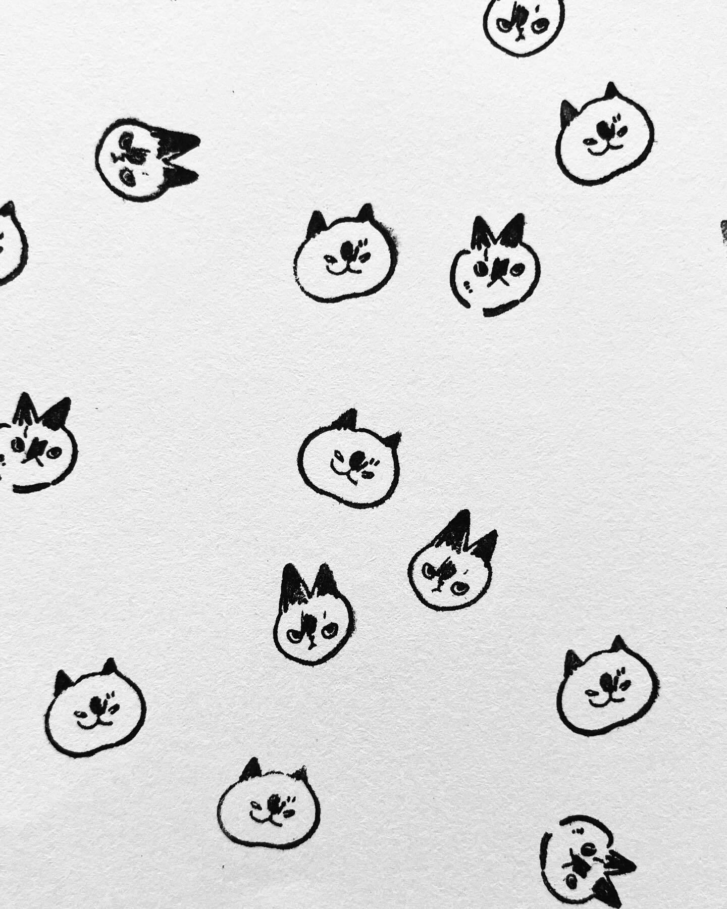 Some Sort of Fern Neko Neko Rubber Stamp - Chubby