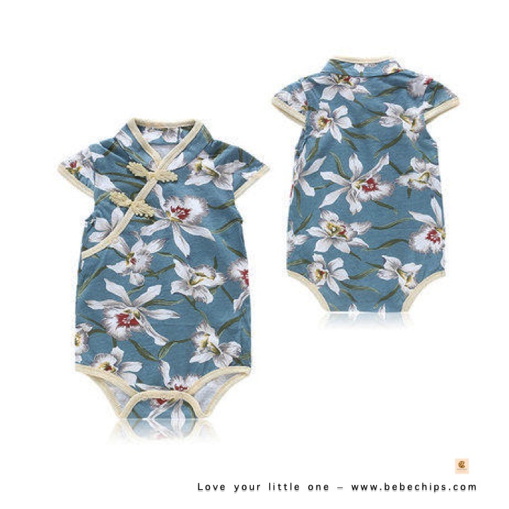 green cheongsam style baby romper bebechips malaysia store for baby green cheongsam style baby romper bebechips malaysia store for baby