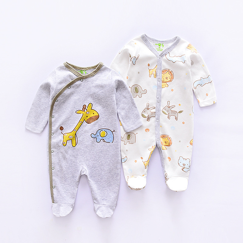 giraffe baby sleepsuit