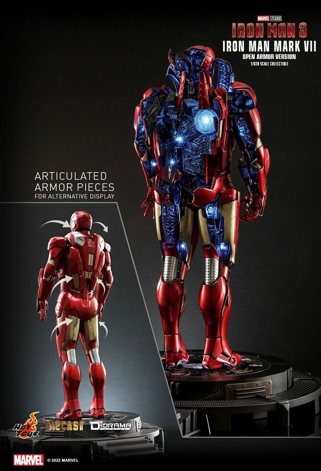 HOT TOYS】DS004D51 - Iron Man 3 - 1/6th scale Iron Man Mark HOT TOYS】DS004D51 - Iron Man 3 - 1/6th scale Iron Man Mark