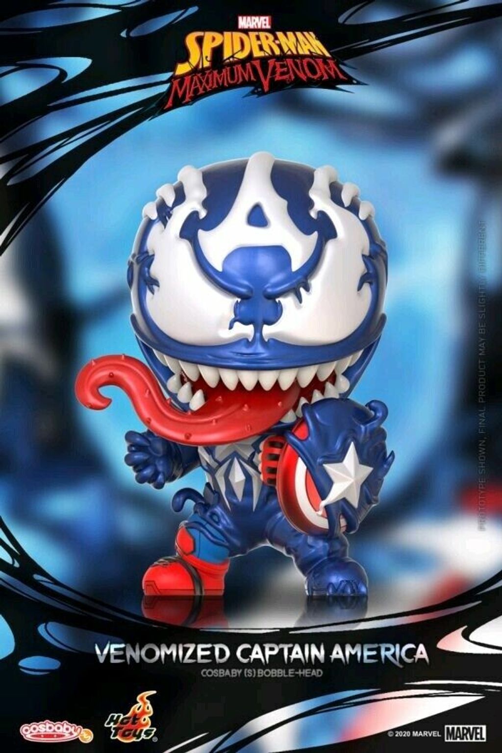 HOT TOYS COSB765 Venomized Captain America Cosbaby S Bobble