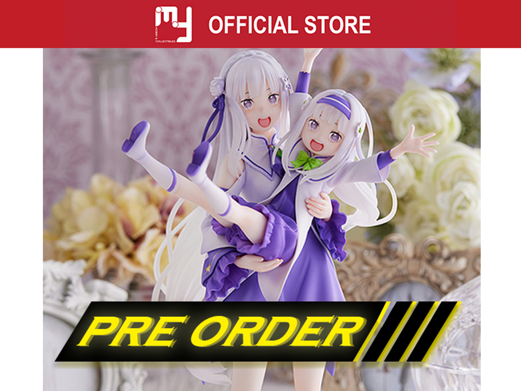 1/7 Scale S-Fire Series Emilia & Childhood Emilia - Re:Starting Life From  Zero in a Different World Official Statue - SEGA [Pre-Order]
