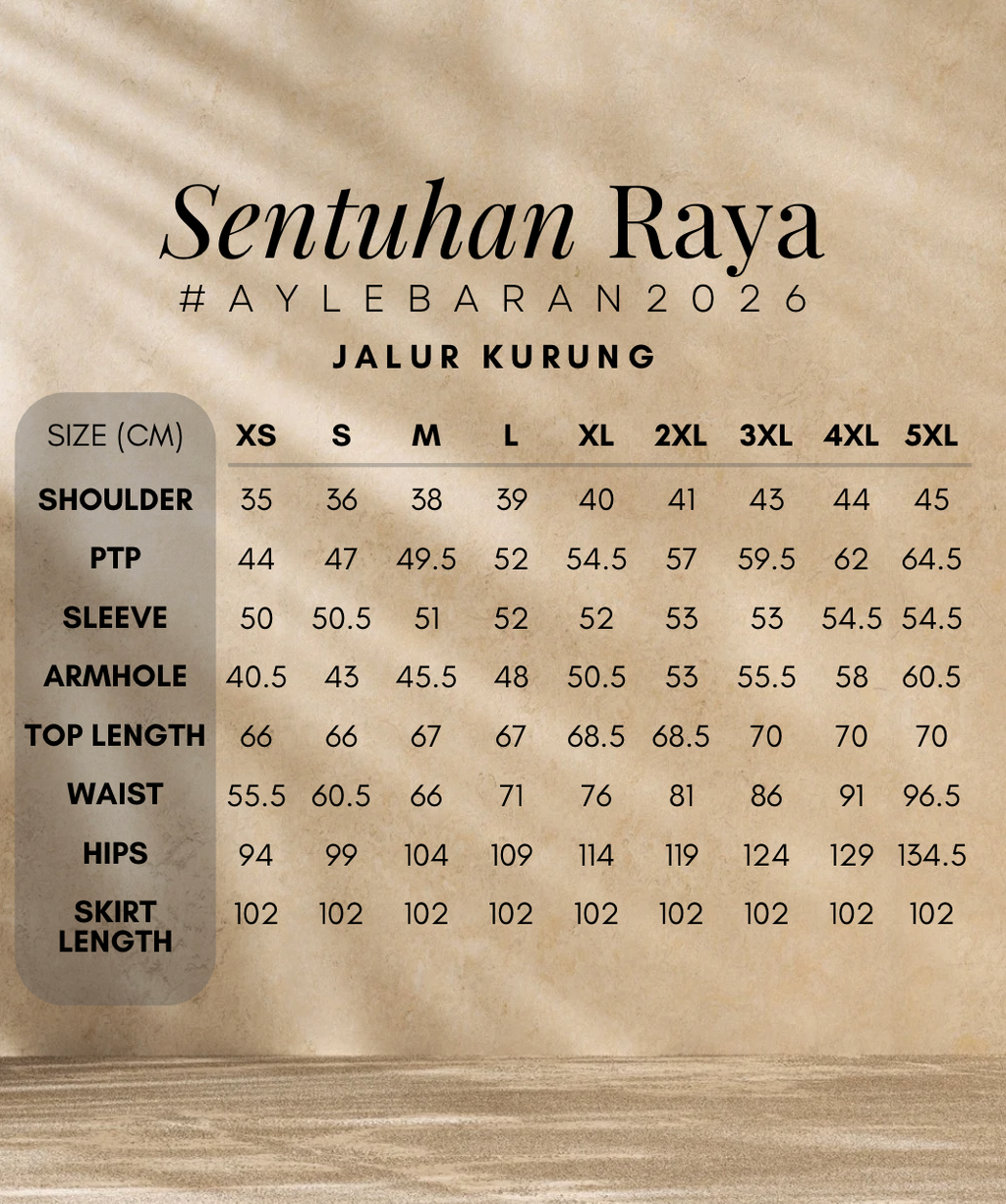 Size Adult Mini Jalur