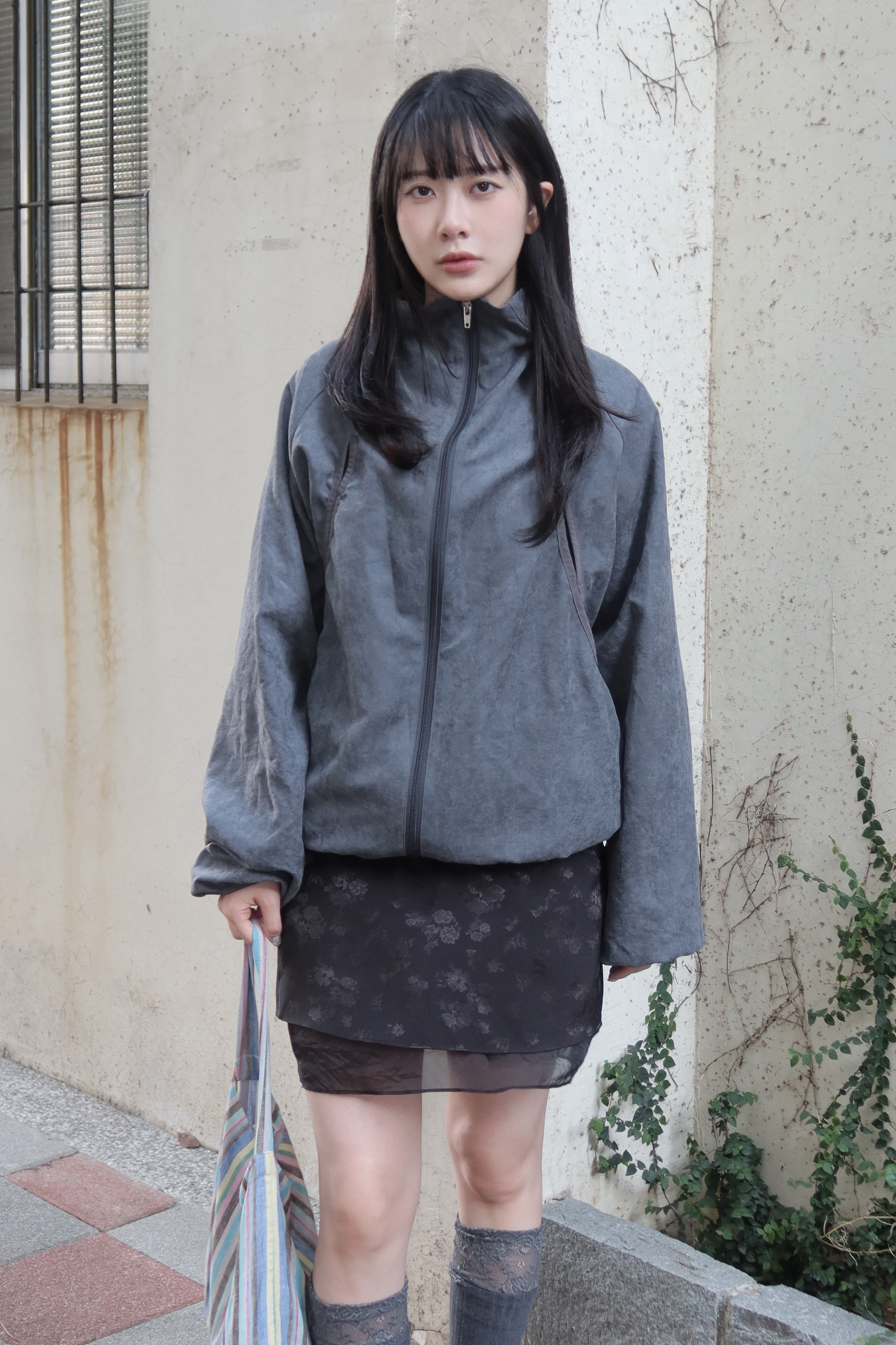 澎澎暈染高領外套9