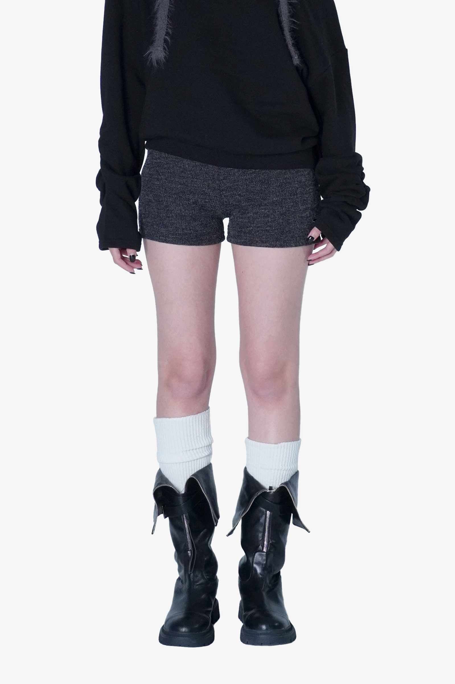 針織緊身短褲03