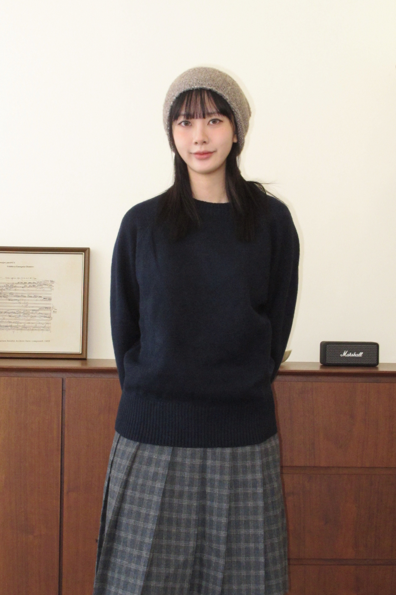 圓領針織毛衣12