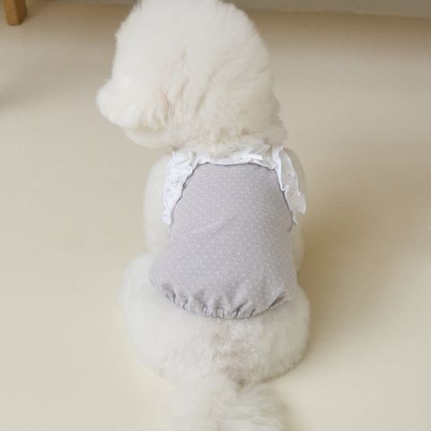 Bennys Frill Dot Crop Top Grey_Thumb