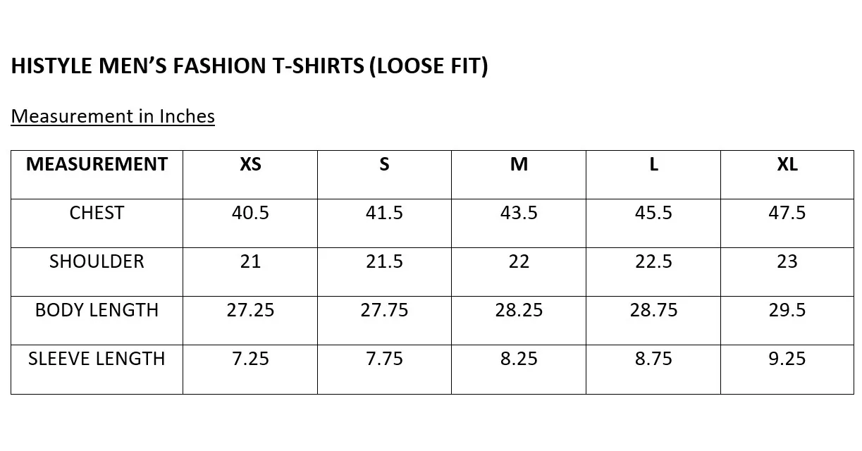 MEN LOOSE FIT TSHIRT