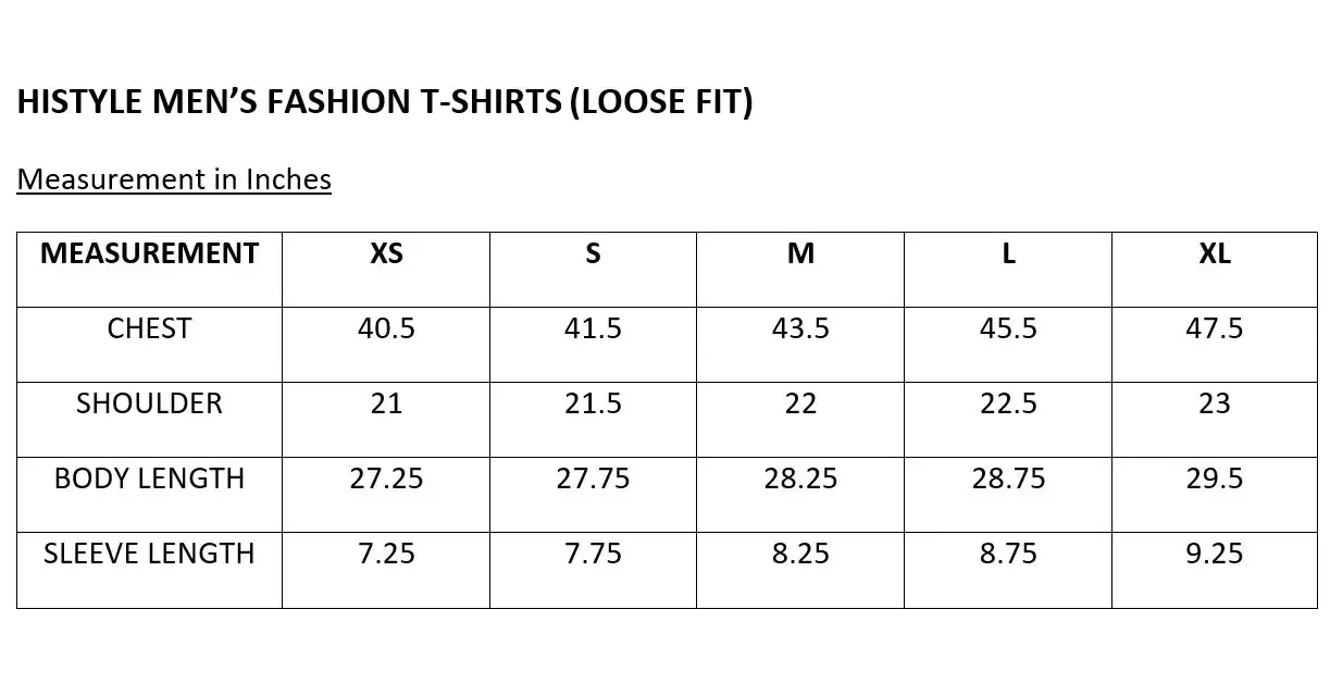 MEN LOOSE FIT TSHIRT