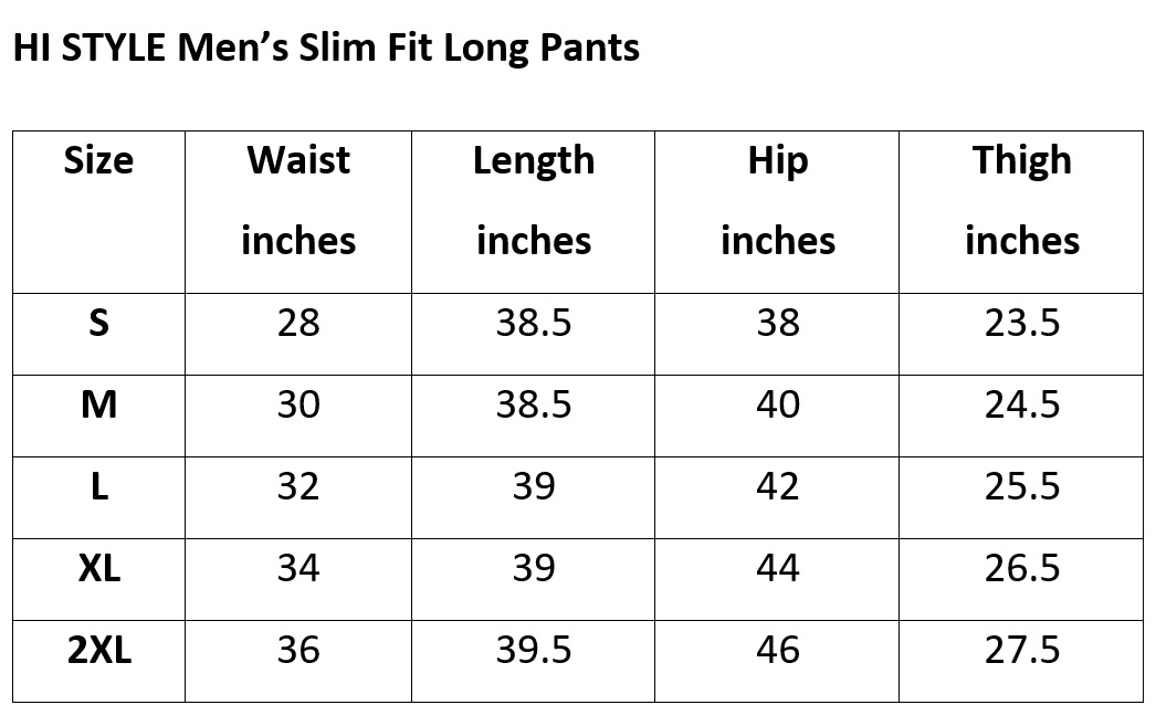 SLIM FIT LONG PANTS