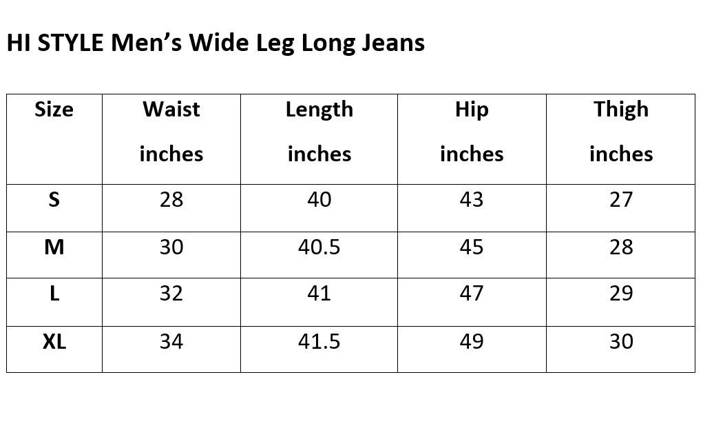 HSB510127 - 128 WIDE LEG JEANS