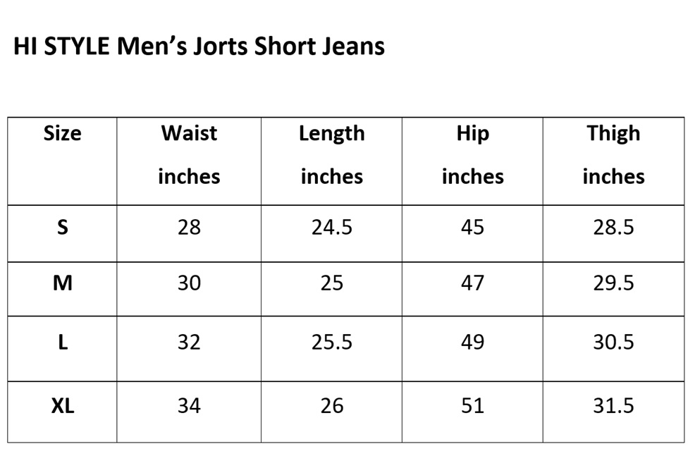 men jort short jeans 275-276