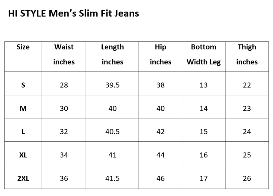 slim fit 280-281-282