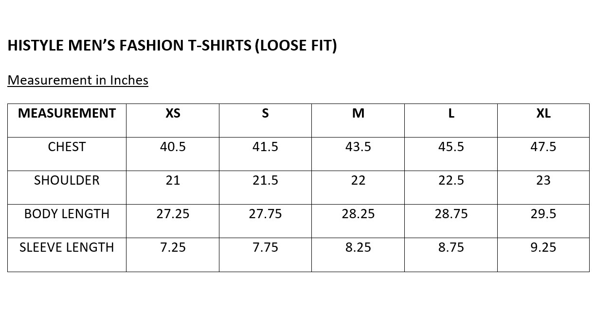 MEN LOOSE FIT TSHIRT