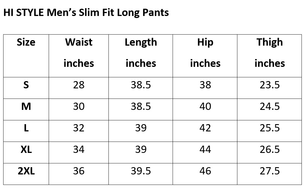 SLIM FIT LONG PANTS