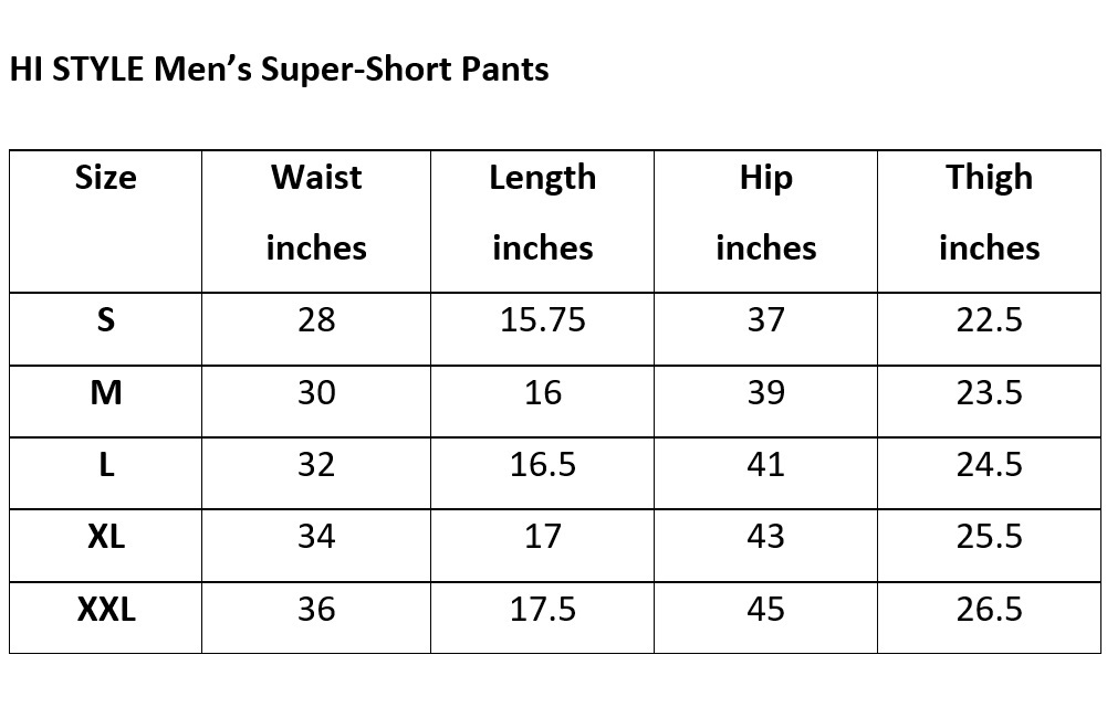 Men Super Short Pants 2023 (chinos)