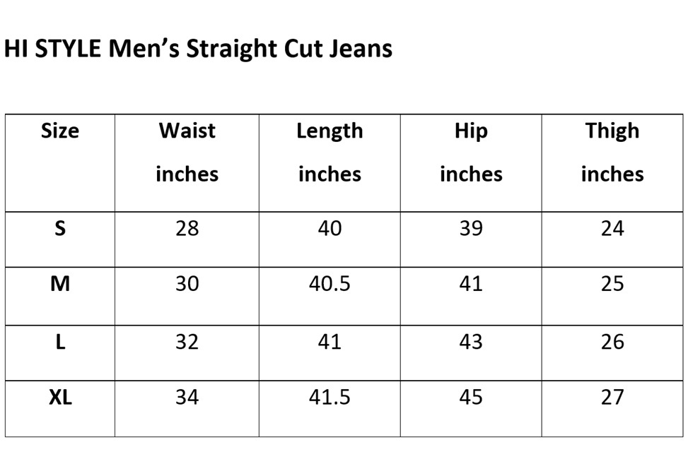 STRAIGHT JEANS S-XL