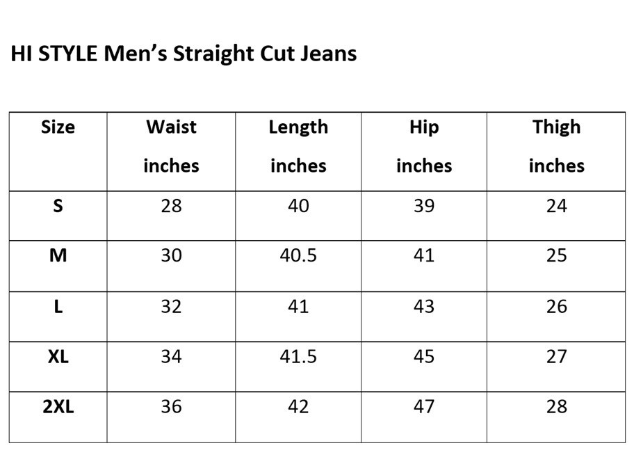 straight cut jeans S-XXL