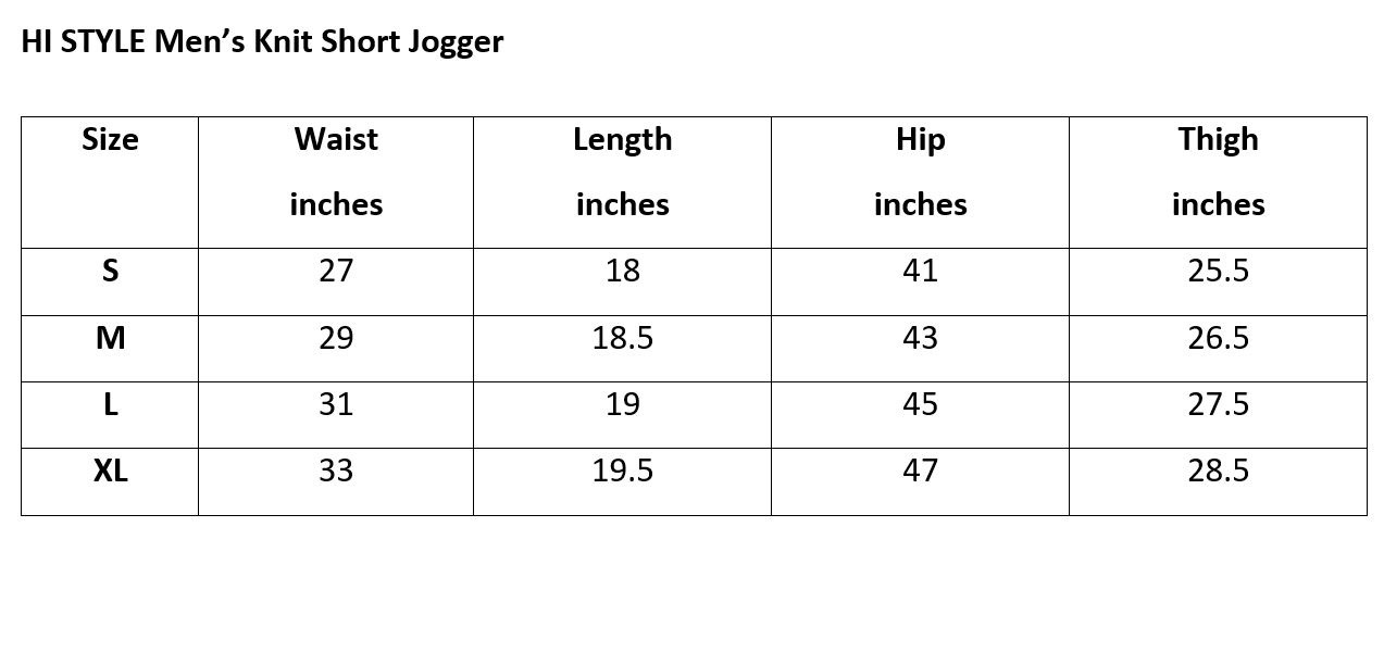 MEN KNIT SHORT JOGGER