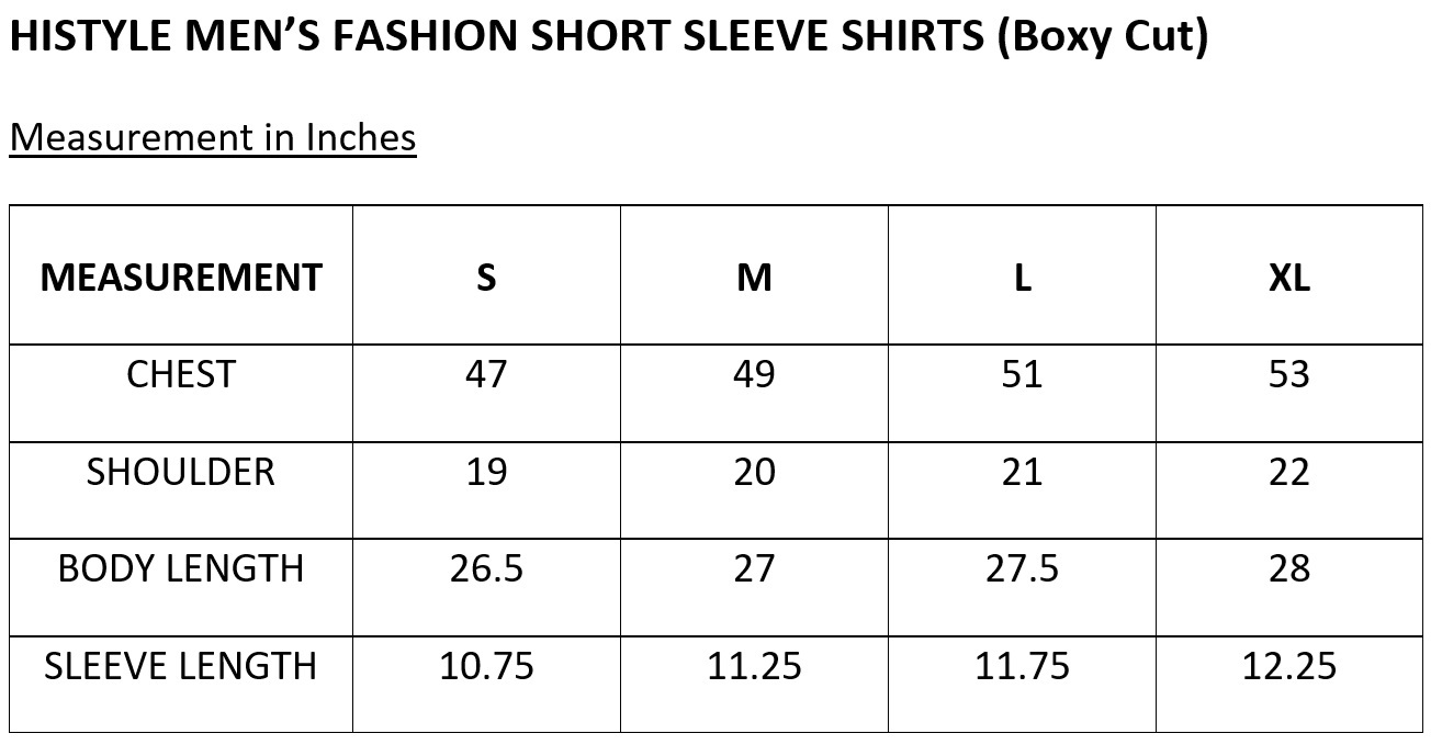 HSG510348 - 349 SHIRT SHORT SLEEVE BOXY CUT