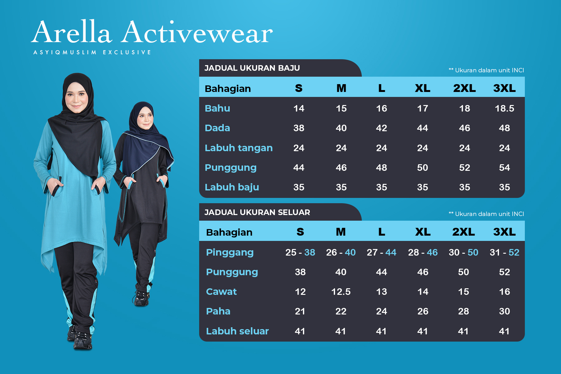 Jadual_ukuran_Arella_Activewear_