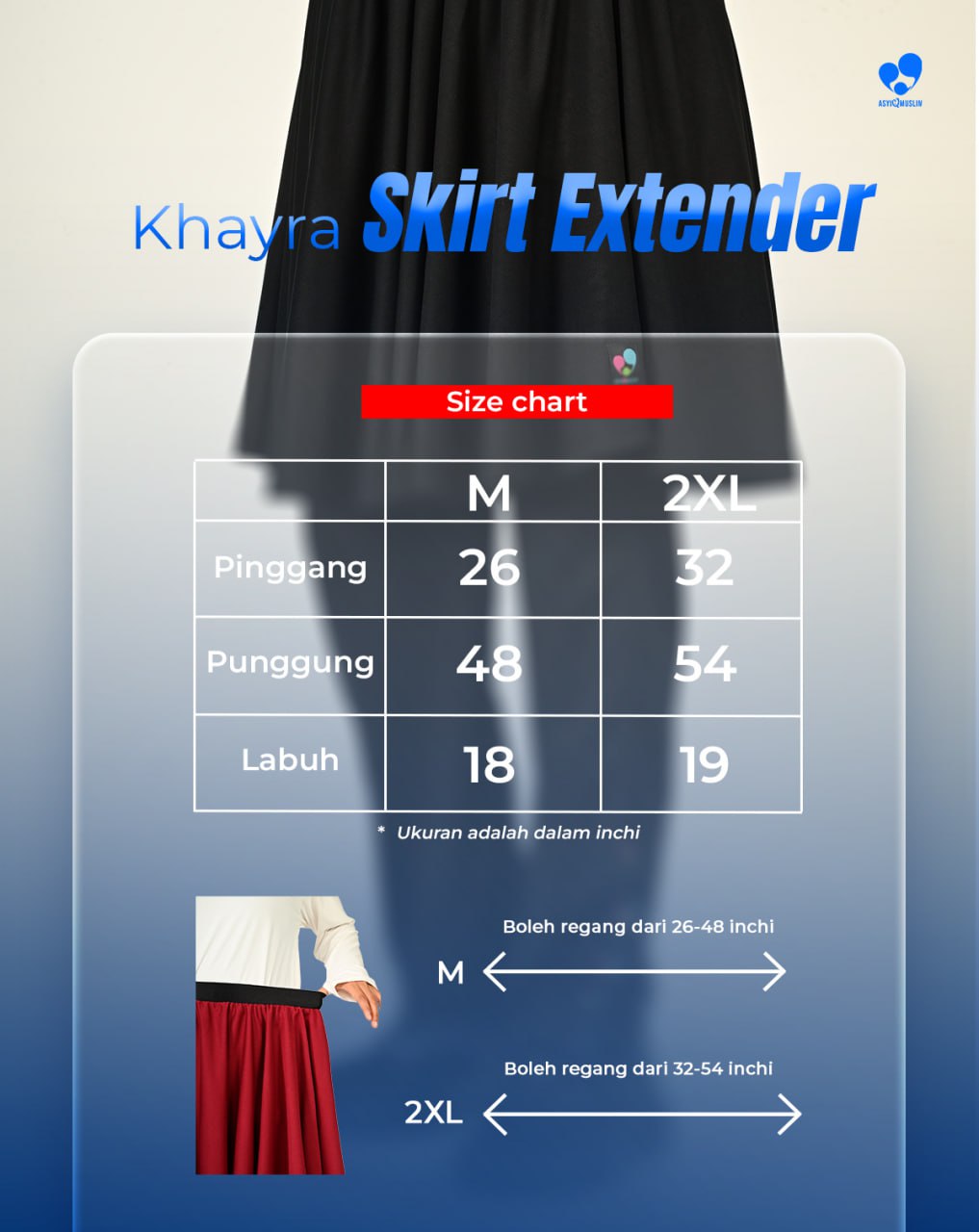 khayra - sizechart