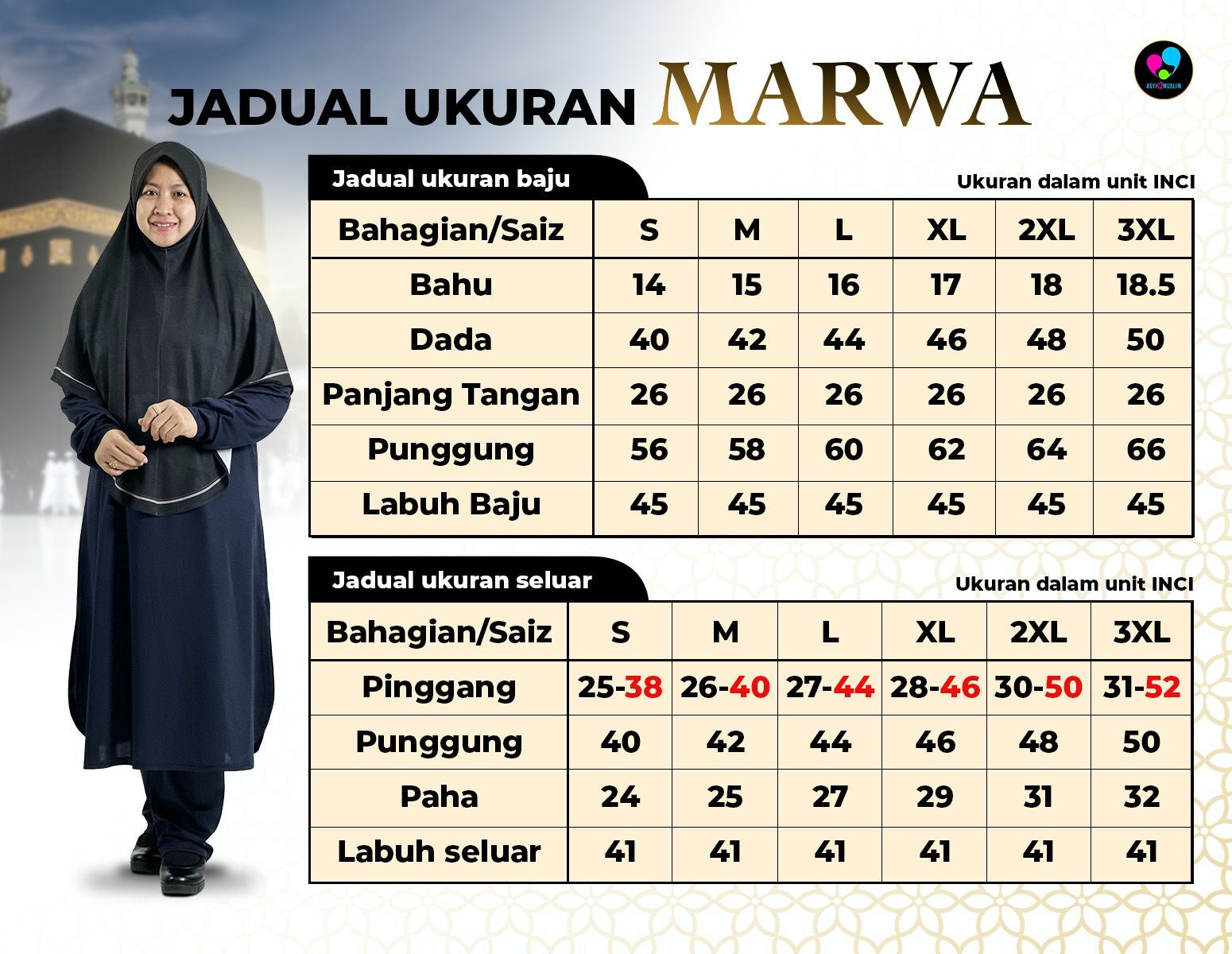 ukuran marwa