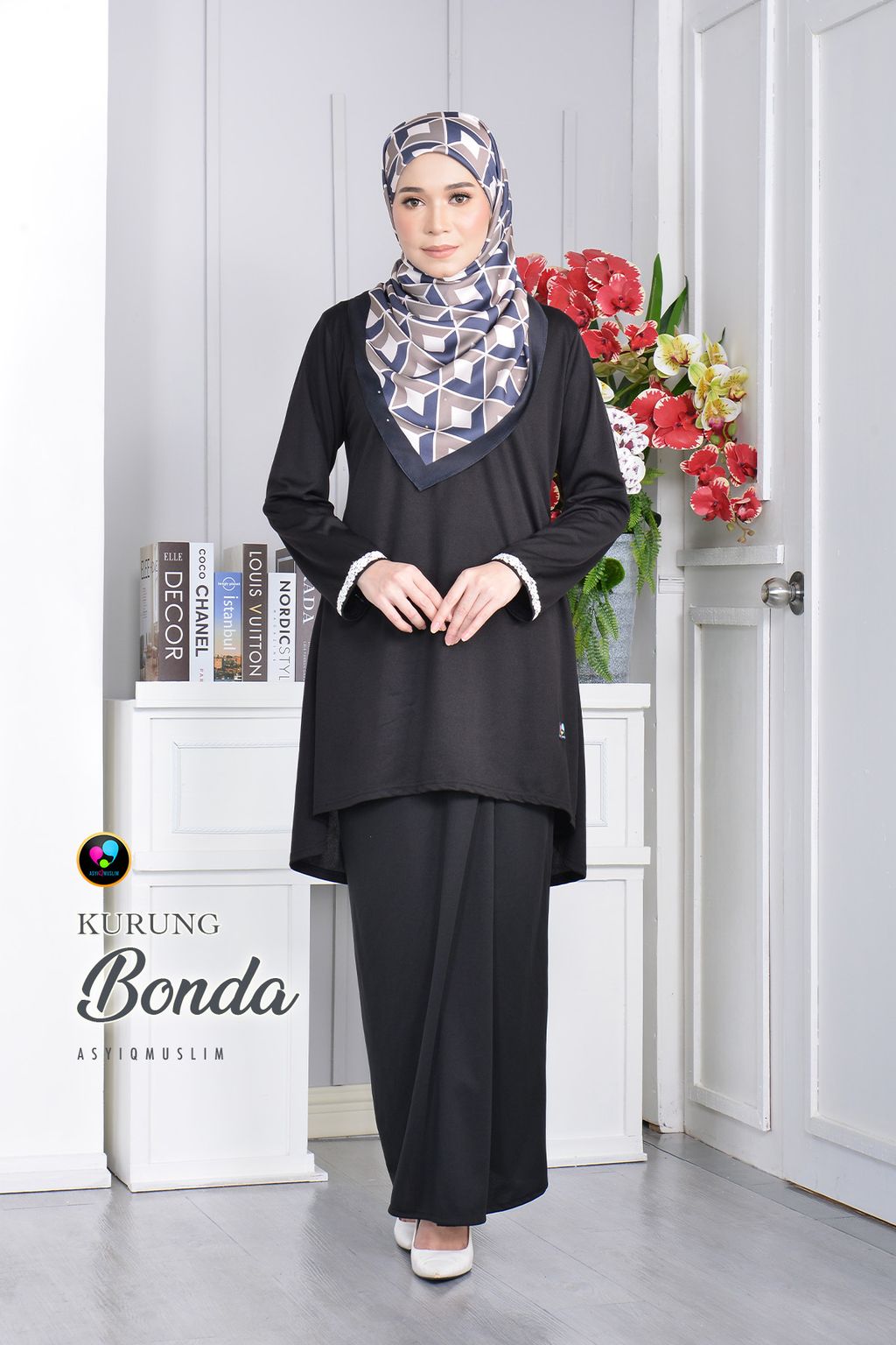 Katalog_Kurung_Bonda_Dian_Galaxy_Black_1