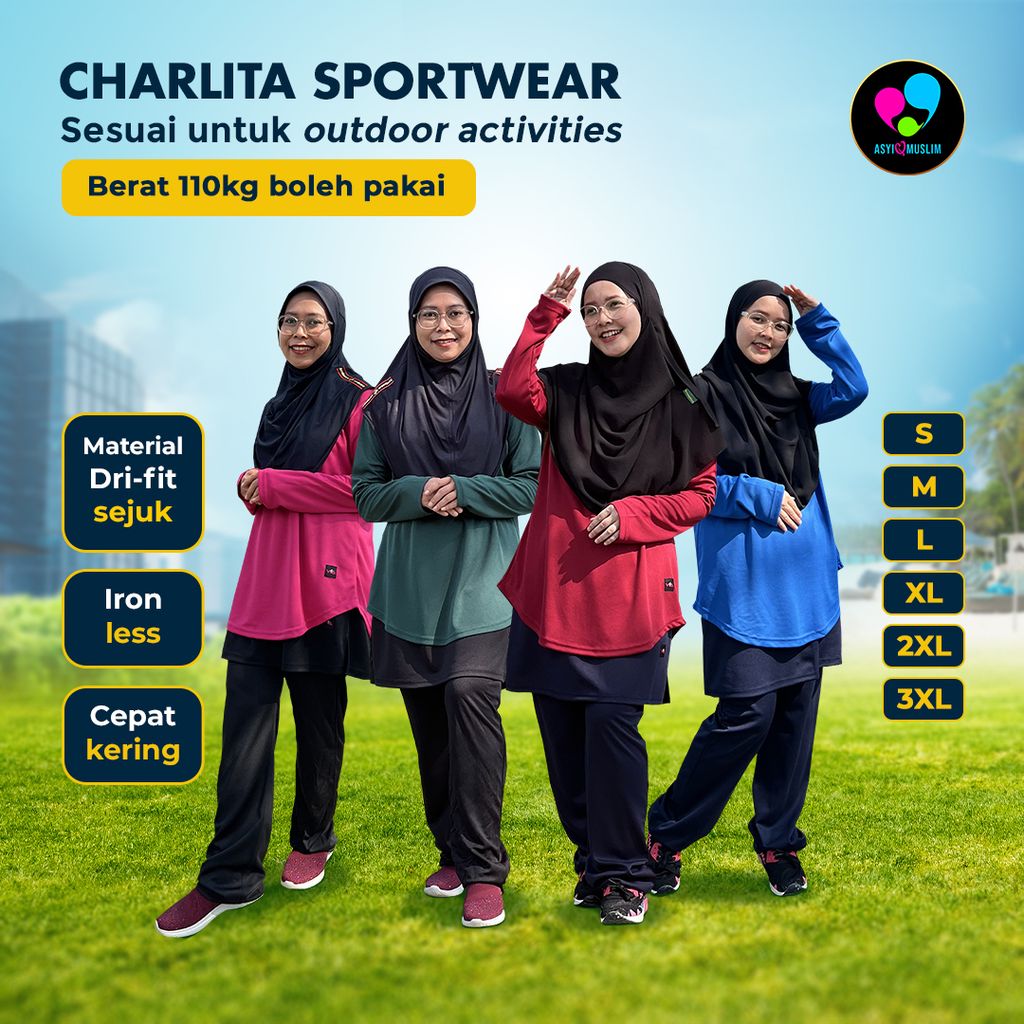 Paparan produk tiktok Charlita Sportwear