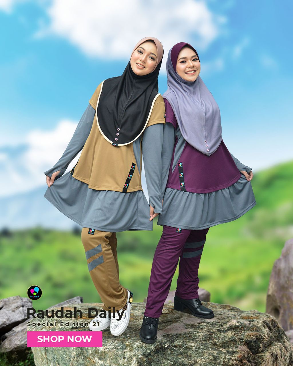 Paparan produk homepage website Raudah Daily SE