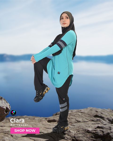 Paparan produk homepage website Clara