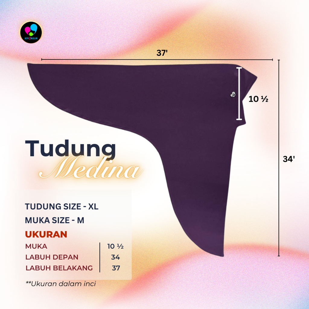 XL - M Tudung Medina