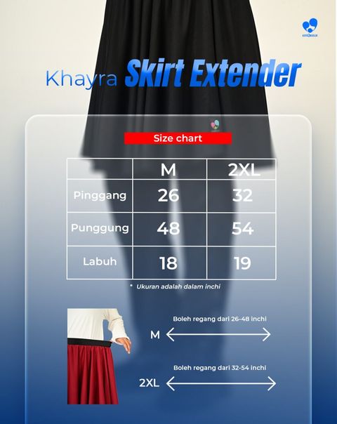 khayra - sizechart