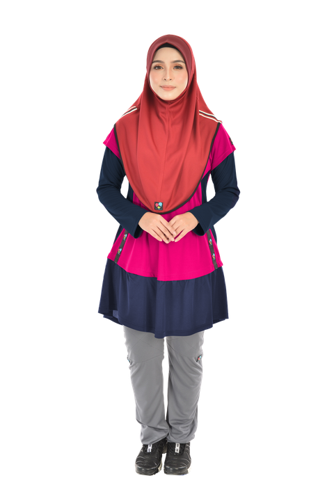raudah-daily-color change - pink dark blue