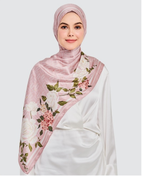 FLORAL SHAWL PINK