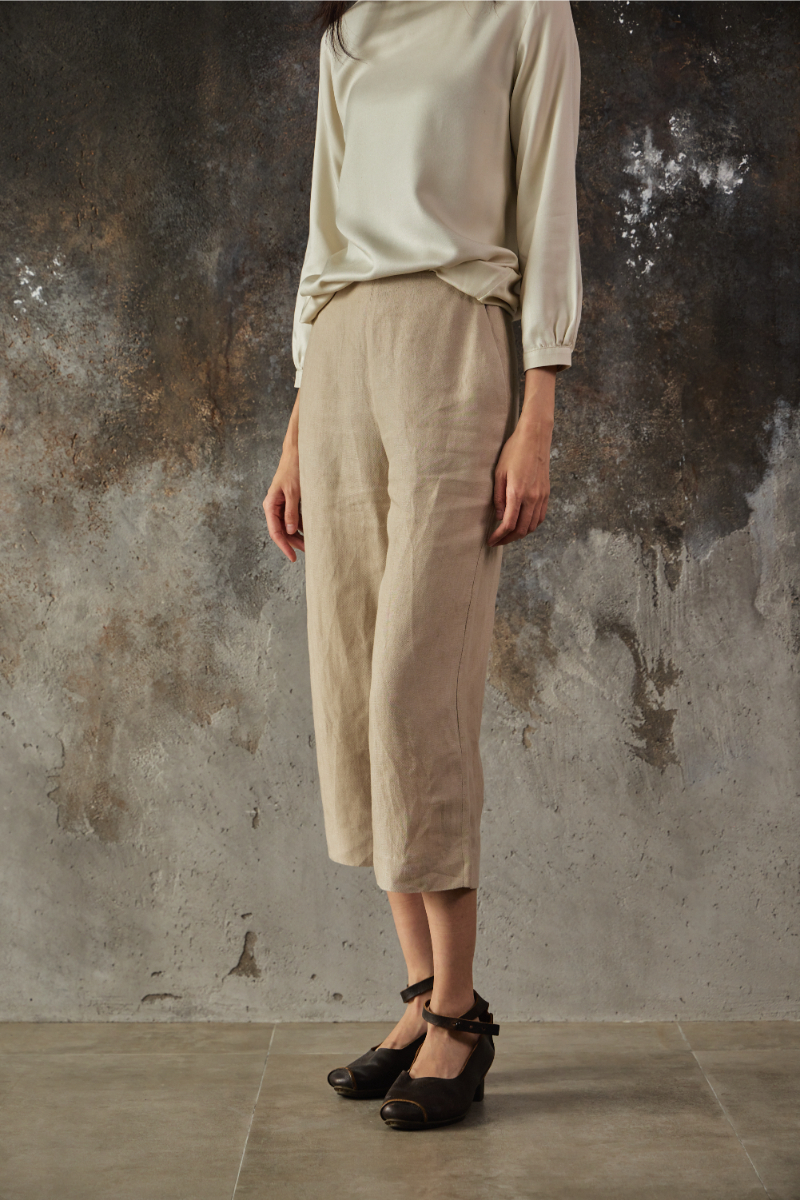 Hermes by Martin Margiela Era Linen Twill Trousers – SEA ANEMONE