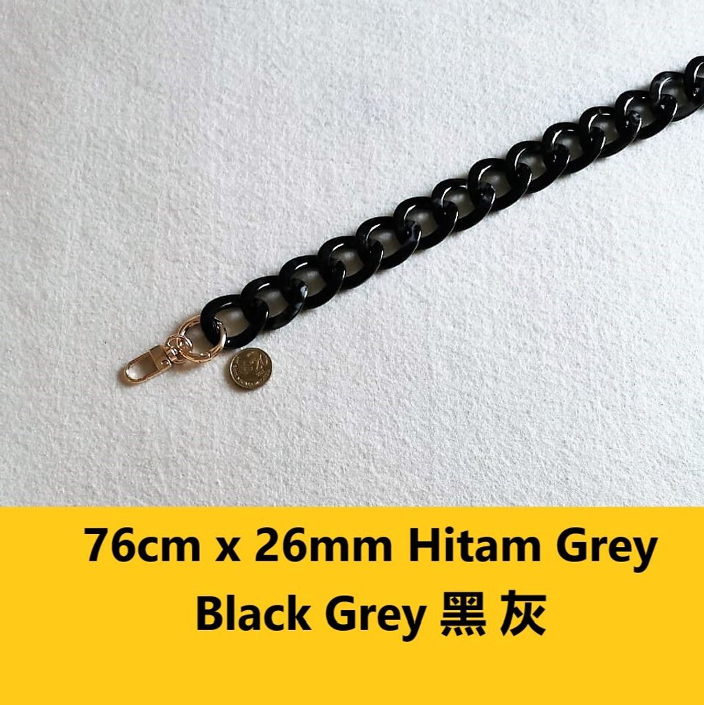 76cm x 20mm Hitam Grey