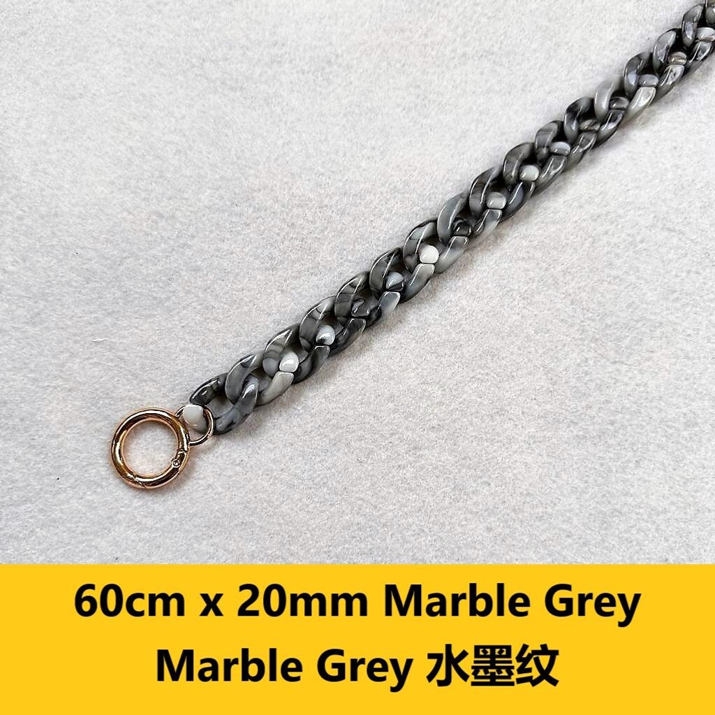 60cm x 20mm Marble Grey