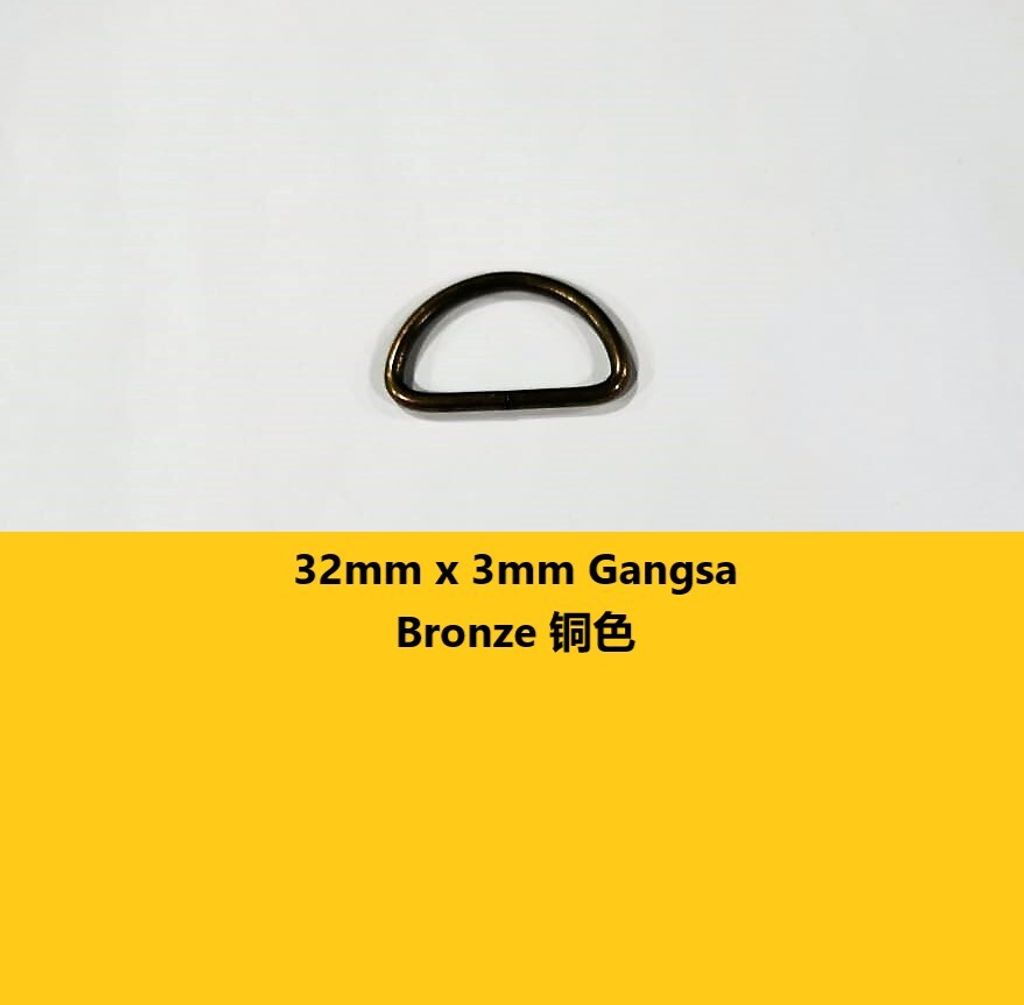 32mm x 3mm Gangsa