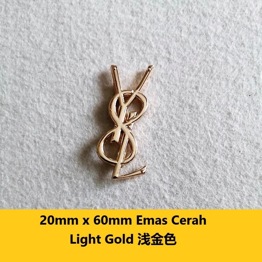 20mm x 60mm Emas Cerah