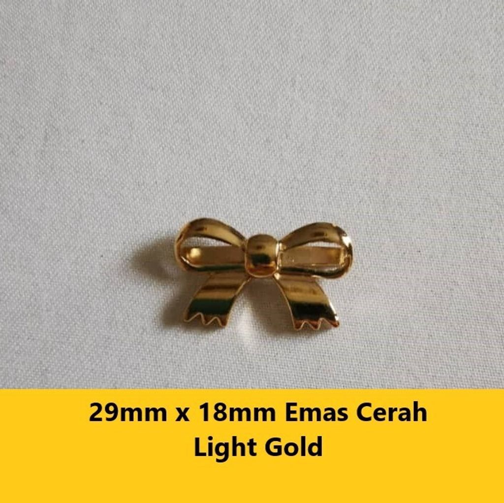 29mm x 18mm Emas Cerah