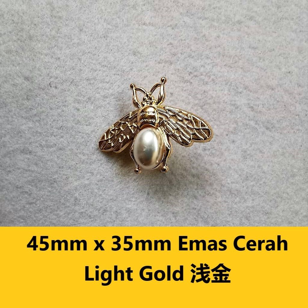 45mmx 35mm Emas Cerah
