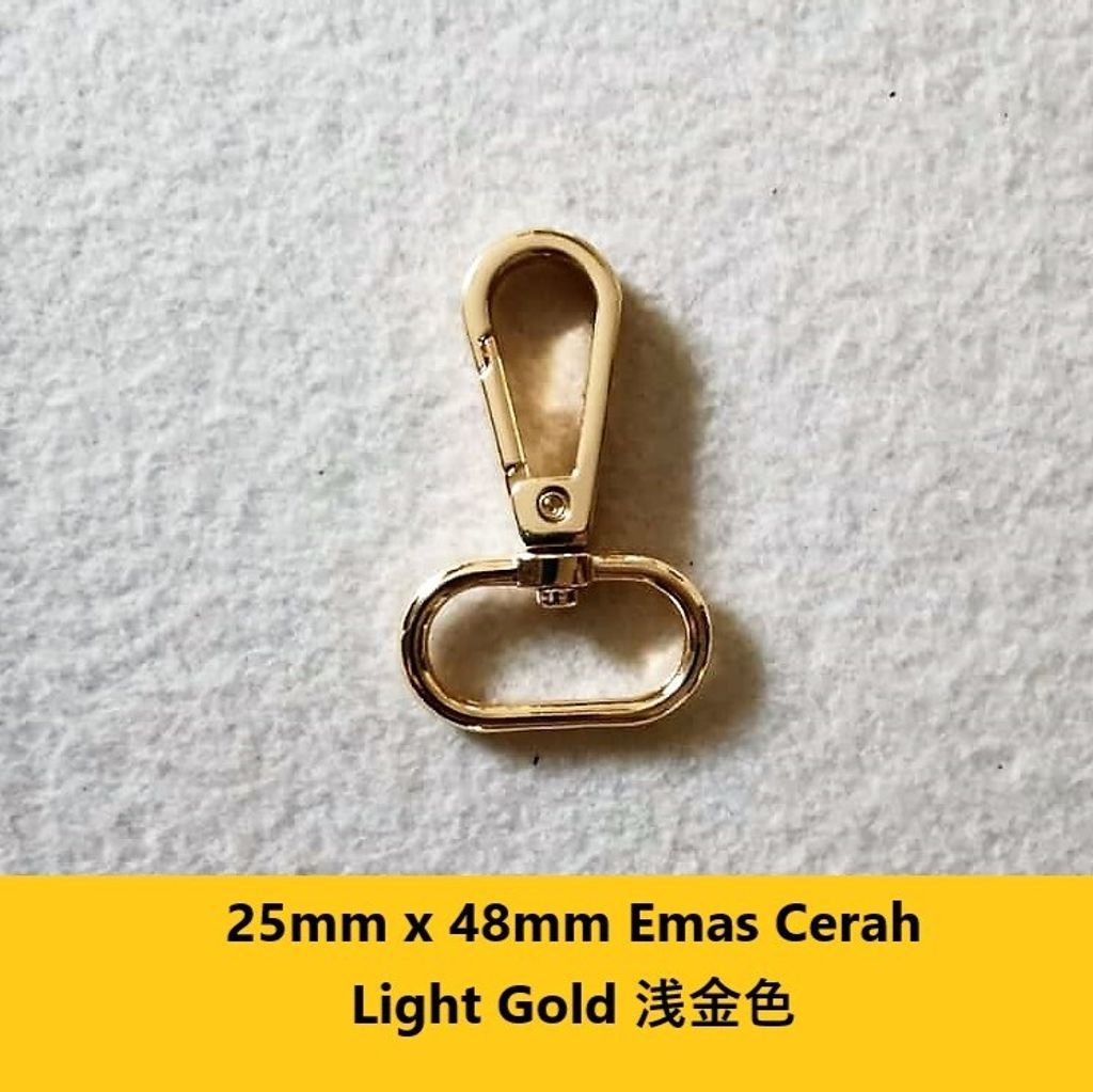25mm x 48mm Emas Cerah