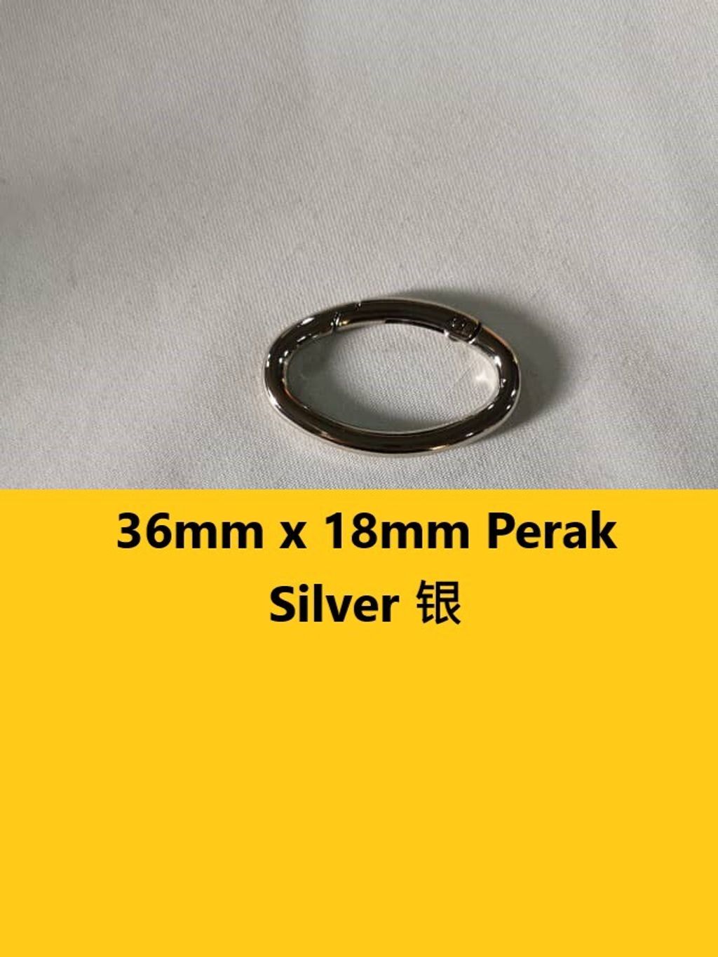 36mm x 18mm Perak