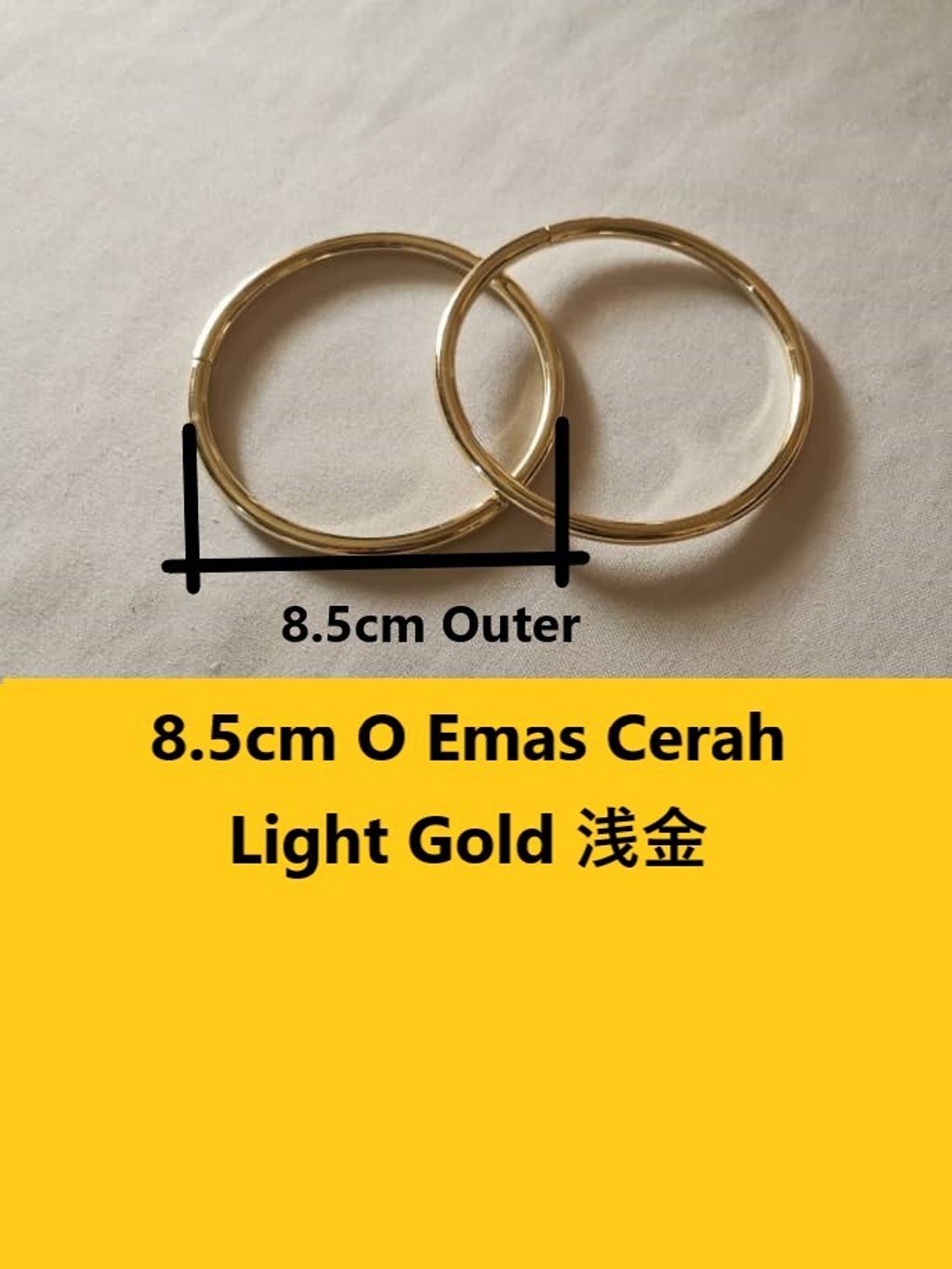 8.5cm O Emas Cerah