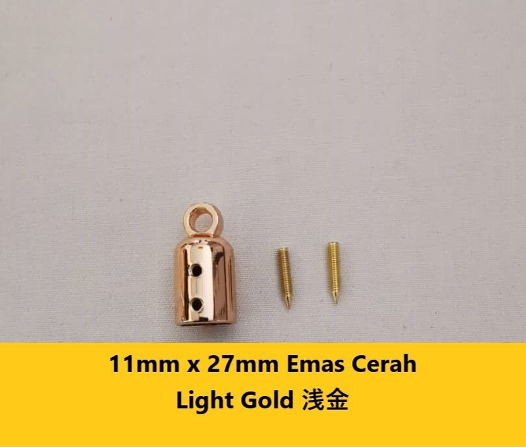 11mm x 27mm Emas Cerah