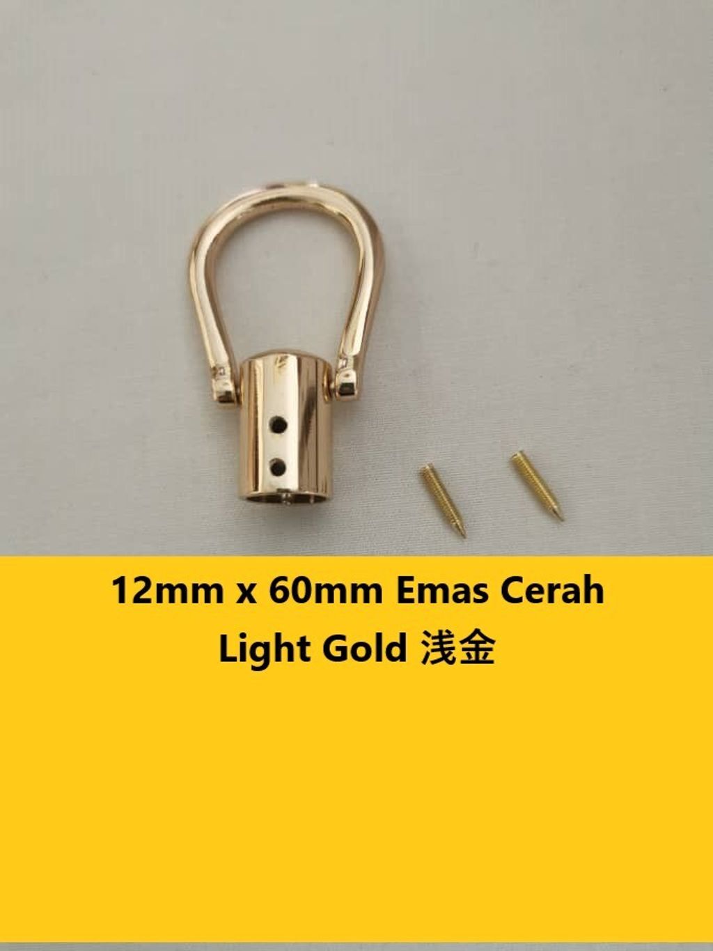 12mmx60mm Emas Cerah