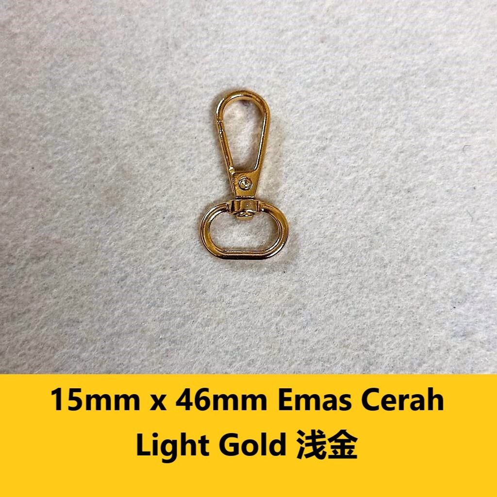 15mm x 44mm Emas Cerah